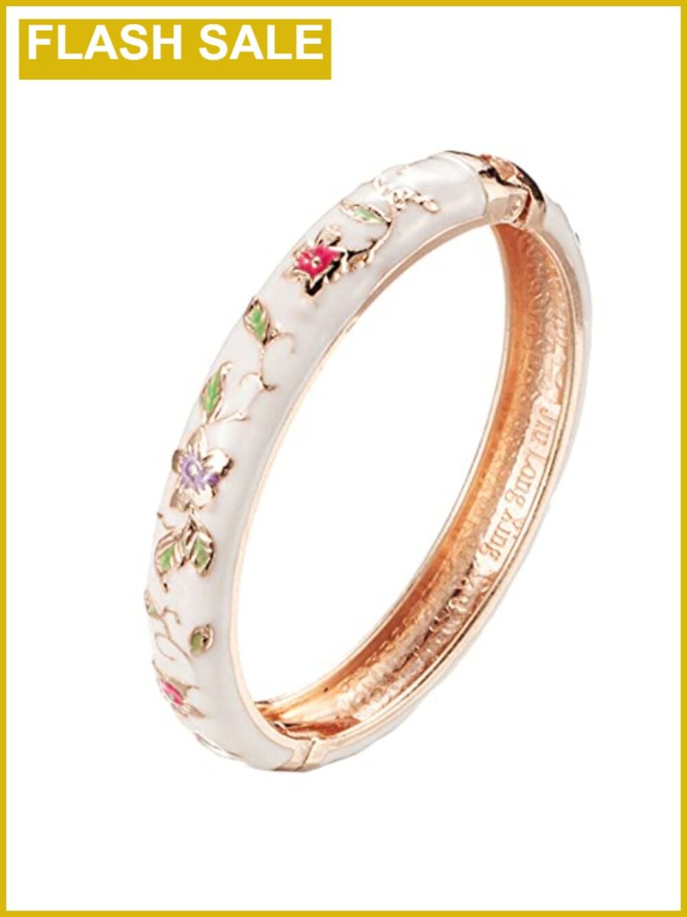 Vintage Cloisonne Hinged Bangle Bracelet Enameled Cuff